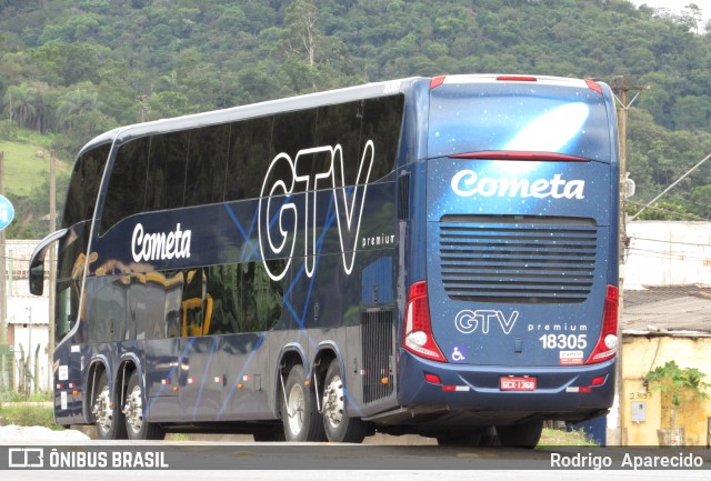 Viação Cometa 18305 na cidade de Conselheiro Lafaiete, Minas Gerais, Brasil, por Rodrigo  Aparecido. ID da foto: 6337571.