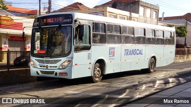 Transcal Sul Transportes Coletivos 24157 na cidade de Porto Alegre, Rio Grande do Sul, Brasil, por Max Ramos. ID da foto: 6337143.