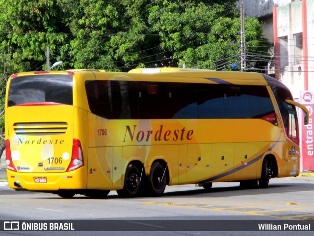 Viação Nordeste 1706 na cidade de Fortaleza, Ceará, Brasil, por Willian Pontual. ID da foto: 6337694.