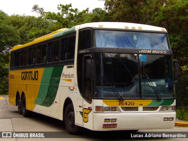 Empresa Gontijo de Transportes 15420 na cidade de São Paulo, São Paulo, Brasil, por Lucas Adriano Bernardino. ID da foto: 6339559.