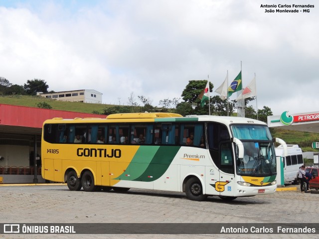 Empresa Gontijo de Transportes 14185 na cidade de João Monlevade, Minas Gerais, Brasil, por Antonio Carlos Fernandes. ID da foto: 6341054.