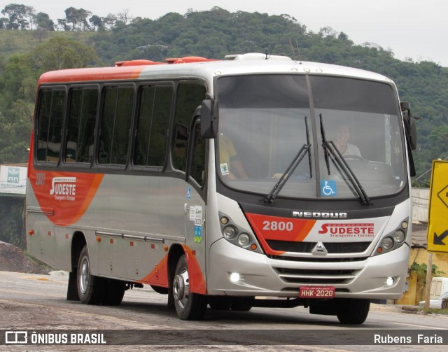 Sudeste Transporte e Turismo 2800 na cidade de Conselheiro Lafaiete, Minas Gerais, Brasil, por Rubens  Faria. ID da foto: 6342017.