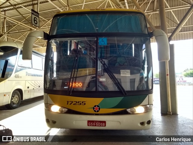 Empresa Gontijo de Transportes 17255 na cidade de Juazeiro, Bahia, Brasil, por Carlos Henrique. ID da foto: 6341952.