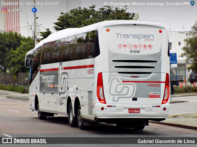 Transpen Transporte Coletivo e Encomendas 45010 na cidade de Curitiba, Paraná, Brasil, por Gabriel Giacomin de Lima. Número da foto: #6344281.