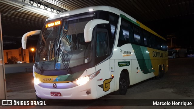 Empresa Gontijo de Transportes 18310 na cidade de Teófilo Otoni, Minas Gerais, Brasil, por Marcelo Henrique. Número da foto: #6344438.