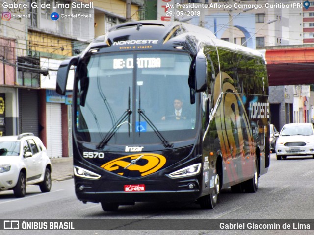 Expresso Nordeste 5570 na cidade de Curitiba, Paraná, Brasil, por Gabriel Giacomin de Lima. Número da foto: #6344303.