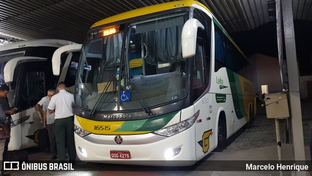 Empresa Gontijo de Transportes 16515 na cidade de Teófilo Otoni, Minas Gerais, Brasil, por Marcelo Henrique. Número da foto: #6344381.