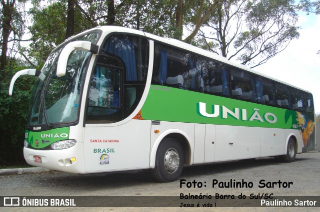 Empresa União de Transportes 4167 na cidade de Balneário Barra do Sul, Santa Catarina, Brasil, por Paulinho Sartor. ID da foto: 6343983.