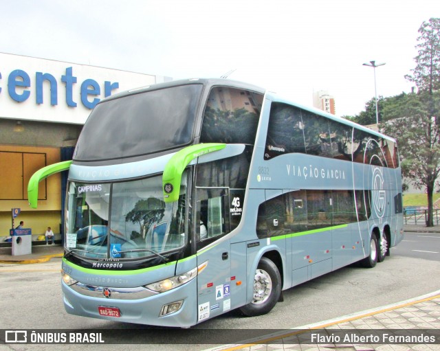 Viação Garcia 8832 na cidade de Sorocaba, São Paulo, Brasil, por Flavio Alberto Fernandes. Número da foto: #6345035.
