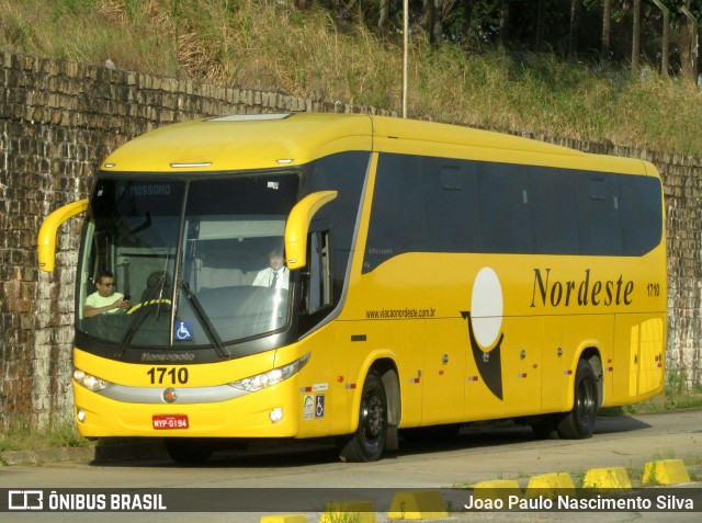 Viação Nordeste 1710 na cidade de Natal, Rio Grande do Norte, Brasil, por Joao Paulo Nascimento Silva. ID da foto: 6344053.