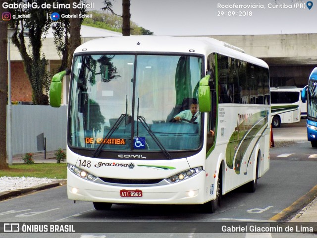 Viação Graciosa 148 na cidade de Curitiba, Paraná, Brasil, por Gabriel Giacomin de Lima. Número da foto: #6344345.