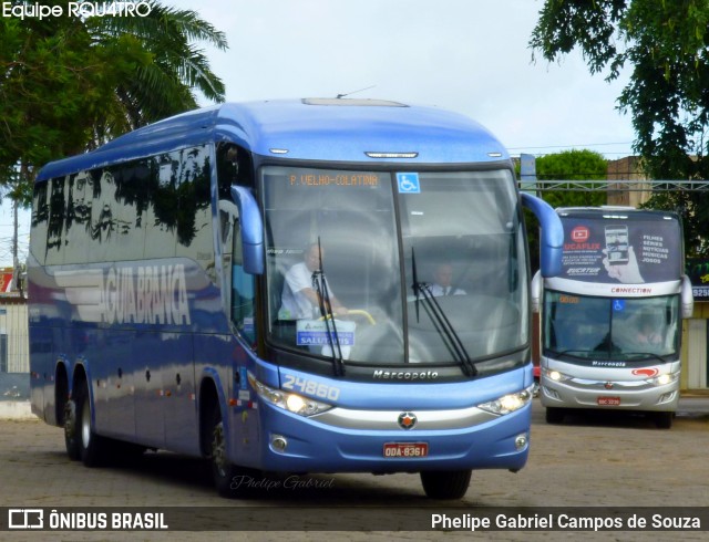 Viação Águia Branca 24860 na cidade de Porto Velho, Rondônia, Brasil, por Phelipe Gabriel Campos de Souza. Número da foto: #6346836.