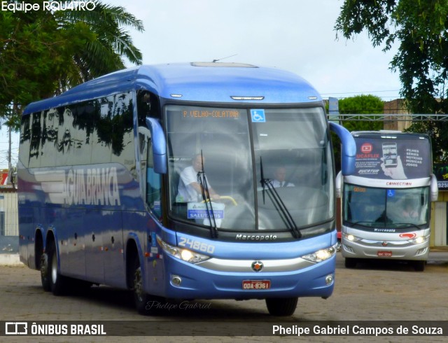 Viação Águia Branca 24860 na cidade de Porto Velho, Rondônia, Brasil, por Phelipe Gabriel Campos de Souza. ID da foto: 6346836.