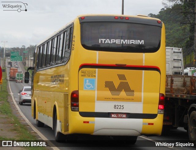 Viação Itapemirim 8225 na cidade de Cariacica, Espírito Santo, Brasil, por Whitiney Siqueira. ID da foto: 6345880.