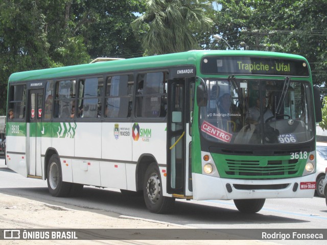 Auto Viação Veleiro 3618 na cidade de Maceió, Alagoas, Brasil, por Rodrigo Fonseca. ID da foto: 6345963.