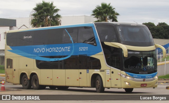 Viação Novo Horizonte 521211 na cidade de Goiânia, Goiás, Brasil, por Lucas Borges . Número da foto: #6346719.