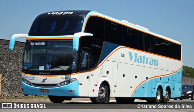 Viatran - Viação TransBrasília 5280 na cidade de São Paulo, São Paulo, Brasil, por Cristiano Soares da Silva. ID da foto: 6348750.