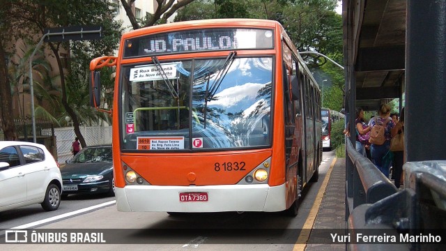 TRANSPPASS - Transporte de Passageiros 8 1832 na cidade de São Paulo, São Paulo, Brasil, por Yuri Ferreira Marinho. ID da foto: 6348927.