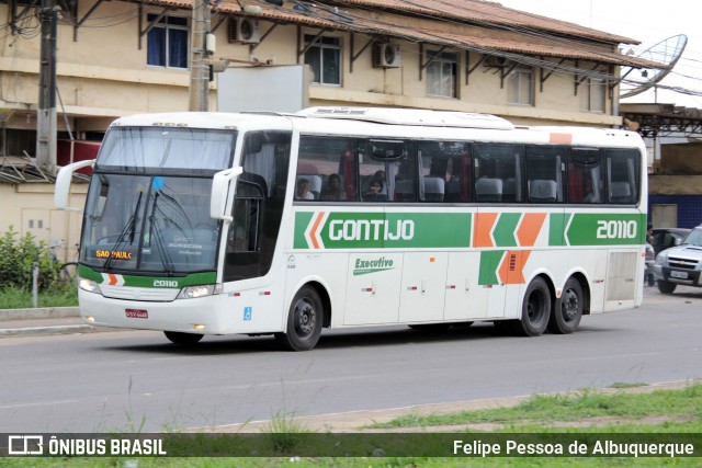 Empresa Gontijo de Transportes 20110 na cidade de Vitória da Conquista, Bahia, Brasil, por Felipe Pessoa de Albuquerque. ID da foto: 6350174.