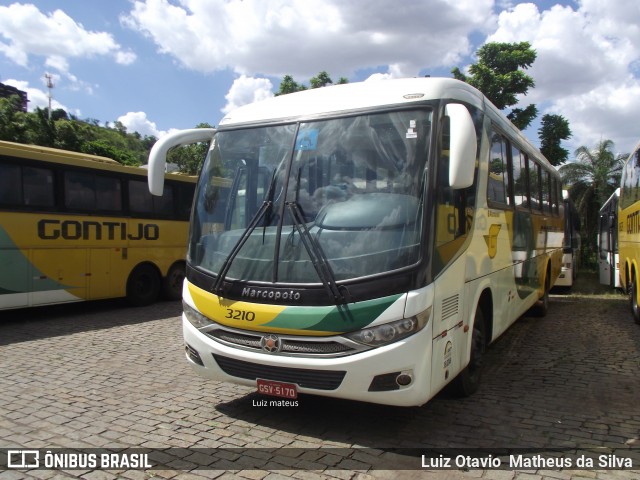 Empresa Gontijo de Transportes 3210 na cidade de Belo Horizonte, Minas Gerais, Brasil, por Luiz Otavio Matheus da Silva. Número da foto: #6350034.