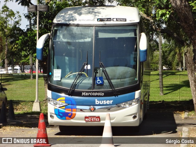 Buser Brasil Tecnologia 6753 na cidade de Rio de Janeiro, Rio de Janeiro, Brasil, por Sérgio Costa. Número da foto: #6350253.