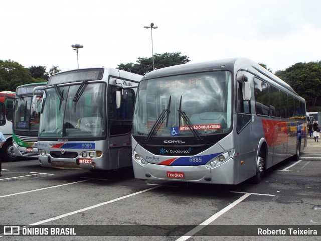 BBTT - Benfica Barueri Transporte e Turismo 5885 na cidade de São Paulo, São Paulo, Brasil, por Roberto Teixeira. ID da foto: 6352496.