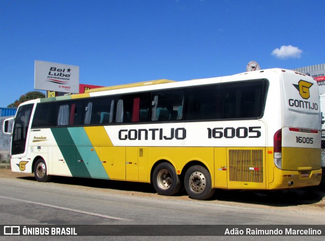 Empresa Gontijo de Transportes 16005 na cidade de Belo Horizonte, Minas Gerais, Brasil, por Adão Raimundo Marcelino. ID da foto: 6352861.