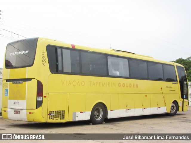 Viação Itapemirim 45805 na cidade de Teresina, Piauí, Brasil, por José Ribamar Lima Fernandes. ID da foto: 6351848.