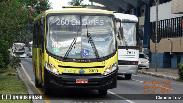 Viação Elite 2300 na cidade de Volta Redonda, Rio de Janeiro, Brasil, por Claudio Luiz. Número da foto: #6351487.