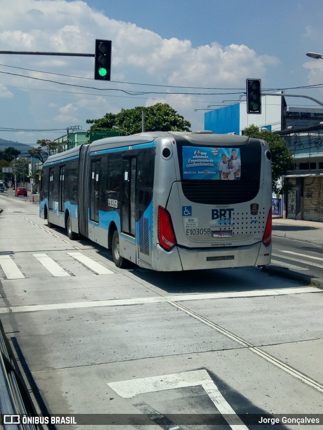 Transportes Paranapuan E10305B na cidade de Rio de Janeiro, Rio de Janeiro, Brasil, por Jorge Gonçalves. Número da foto: #6350949.