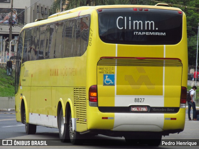 Viação Itapemirim 8827 na cidade de Ribeirão Preto, São Paulo, Brasil, por Pedro Henrique. Número da foto: #6352227.