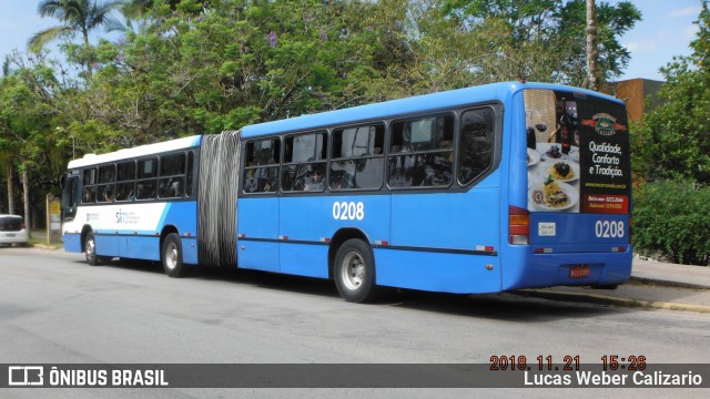 Transol Transportes Coletivos 0208 na cidade de Florianópolis, Santa Catarina, Brasil, por Lucas Weber Calizario. Número da foto: #6351167.