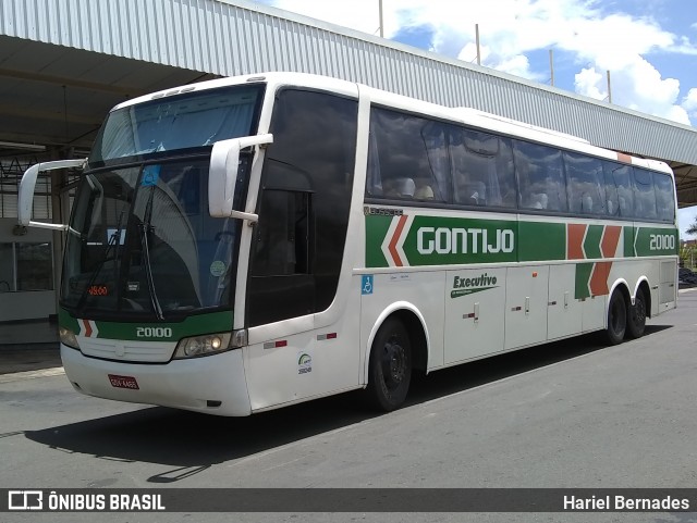Empresa Gontijo de Transportes 20100 na cidade de Passos, Minas Gerais, Brasil, por Hariel Bernades. Número da foto: #6353116.