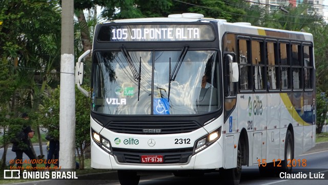 Viação Elite 2312 na cidade de Volta Redonda, Rio de Janeiro, Brasil, por Claudio Luiz. Número da foto: #6351379.