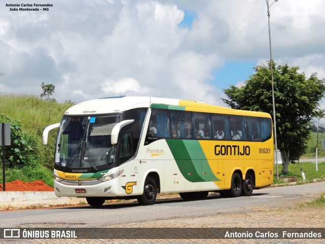 Empresa Gontijo de Transportes 18820 na cidade de João Monlevade, Minas Gerais, Brasil, por Antonio Carlos Fernandes. ID da foto: 6351311.