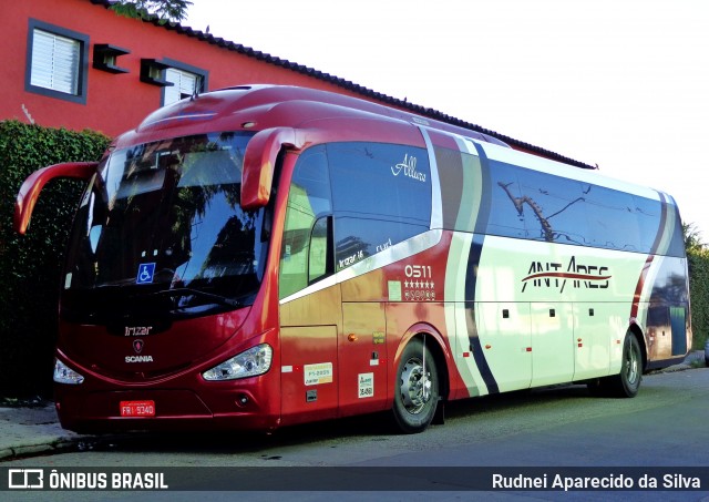 Antares Transportes e Turismo 0511 na cidade de Mogi das Cruzes, São Paulo, Brasil, por Rudnei Aparecido da Silva. ID da foto: 6353376.