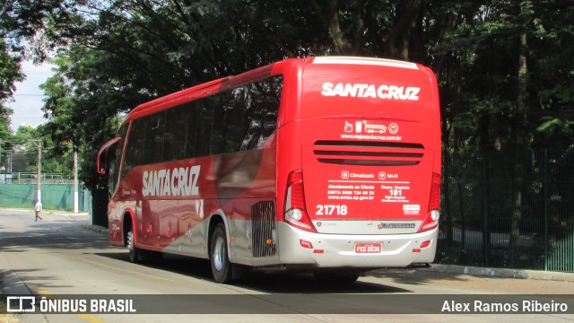 Viação Santa Cruz 21818 na cidade de São Paulo, São Paulo, Brasil, por Alex Ramos Ribeiro. ID da foto: 6355083.