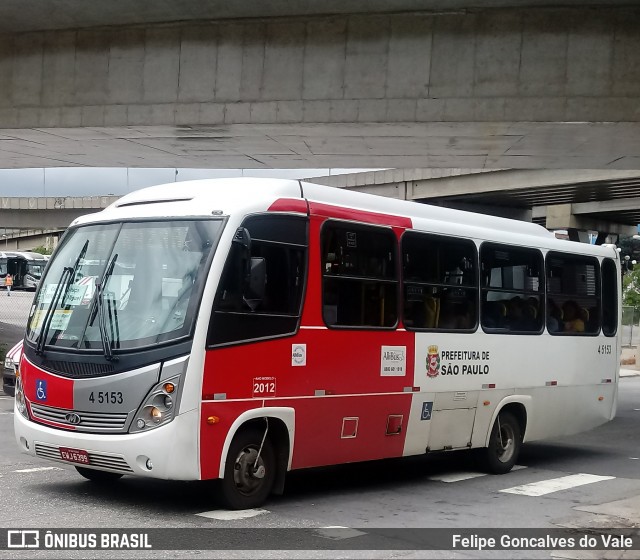 Allibus Transportes 4 5153 na cidade de São Paulo, São Paulo, Brasil, por Felipe Goncalves do Vale. Número da foto: #6353599.
