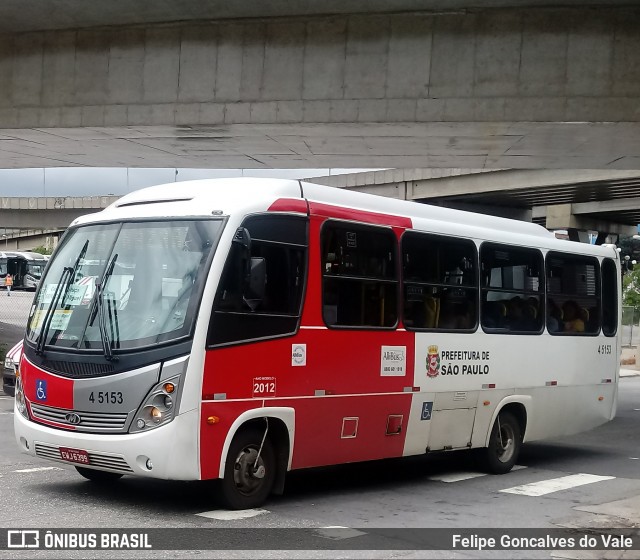 Allibus Transportes 4 5153 na cidade de São Paulo, São Paulo, Brasil, por Felipe Goncalves do Vale. ID da foto: 6353599.