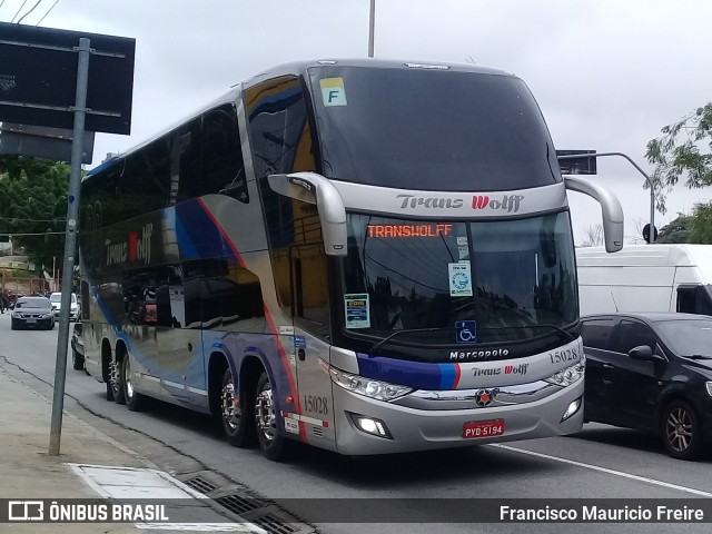 Trans Wolff Transportes e Turismo 15028 na cidade de São Paulo, São Paulo, Brasil, por Francisco Mauricio Freire. Número da foto: #6354928.