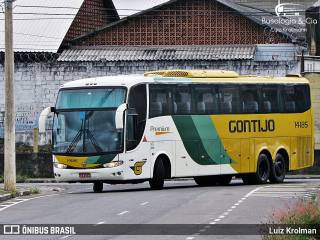 Empresa Gontijo de Transportes 14185 na cidade de Aparecida, São Paulo, Brasil, por Luiz Krolman. ID da foto: 6353493.