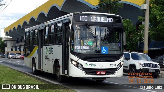 Viação Elite 2310 na cidade de Volta Redonda, Rio de Janeiro, Brasil, por Claudio Luiz. ID da foto: 6356632.