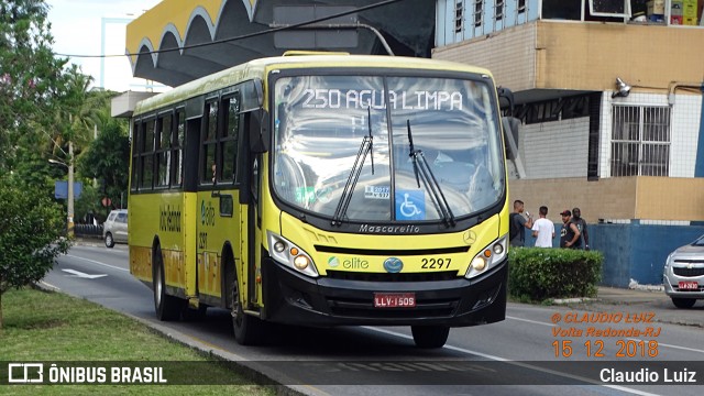 Viação Elite 2297 na cidade de Volta Redonda, Rio de Janeiro, Brasil, por Claudio Luiz. Número da foto: #6356616.