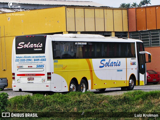 Solaris Turismo 5005 na cidade de Juiz de Fora, Minas Gerais, Brasil, por Luiz Krolman. ID da foto: 6355655.