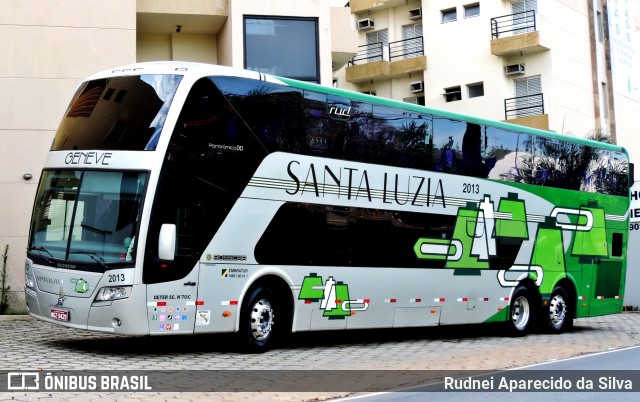 Santa Luzia Transporte e Turismo - Geneve Turismo 2013 na cidade de Aparecida, São Paulo, Brasil, por Rudnei Aparecido da Silva. Número da foto: #6320998.