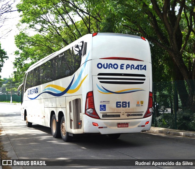 Viação Ouro e Prata 681 na cidade de São Paulo, São Paulo, Brasil, por Rudnei Aparecido da Silva. ID da foto: 6320149.