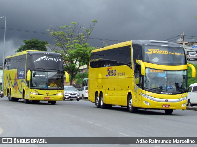 Severo Turismo 1510 na cidade de Belo Horizonte, Minas Gerais, Brasil, por Adão Raimundo Marcelino. ID da foto: 6321745.