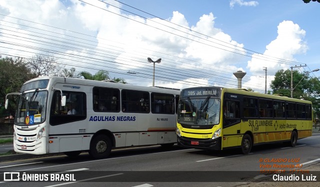 Viação Sul Fluminense 1169 na cidade de Volta Redonda, Rio de Janeiro, Brasil, por Claudio Luiz. ID da foto: 6358328.