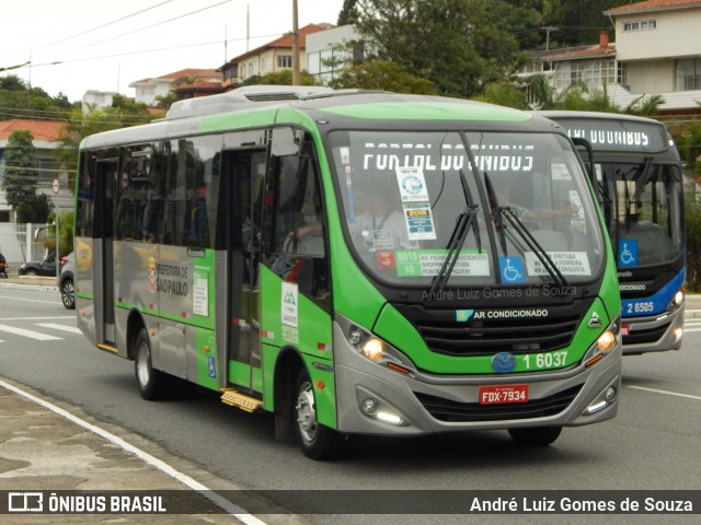 Transcooper > Norte Buss 1 6037 na cidade de São Paulo, São Paulo, Brasil, por André Luiz Gomes de Souza. ID da foto: 6359077.