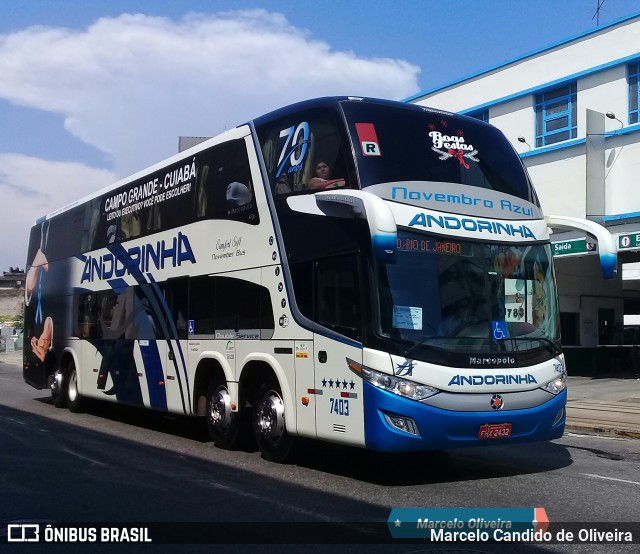 Empresa de Transportes Andorinha 7403 na cidade de Rio de Janeiro, Rio de Janeiro, Brasil, por Marcelo Candido de Oliveira. Número da foto: #6358717.